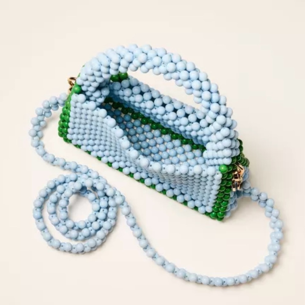 NWT Colorblock Beaded Crossbody Bag - kate spade new york x Target Green/Blue - Picture 3 of 4
